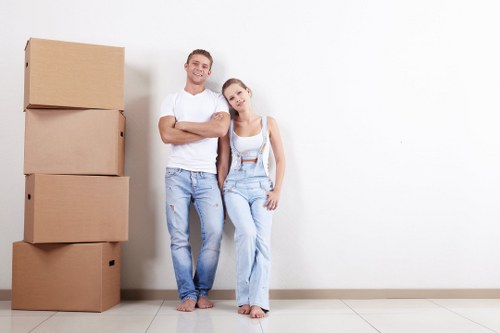 Home moving van ready for a residential move in Forestdale