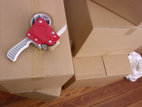 Packed household items ready for safe transport during a Forestdale move