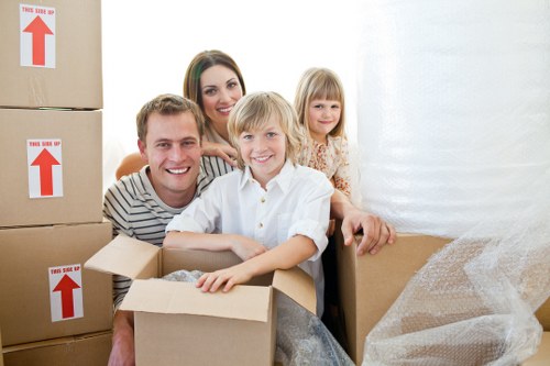 Unpacking essentials into a new home in Forestdale