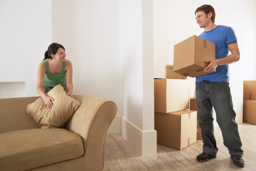 Local moving van supporting a flat or house move in Forestdale